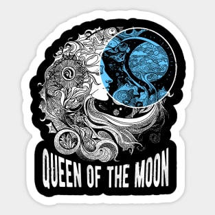 Queen of the moon Sticker